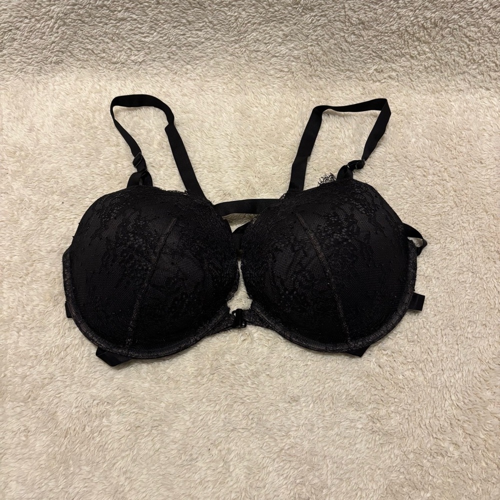 Black Lace front close Victoria’s Secret Bra